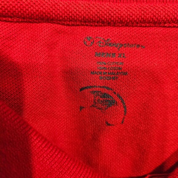NWT Disney Mens XL Classic Fit Red Grumpys Miners Guild Polo Shirt Attitude Dad - Picture 10 of 12